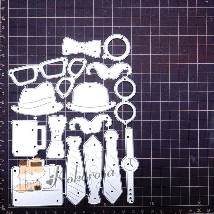 Kokorosa Metal Cutting Dies with Father's Day Elements