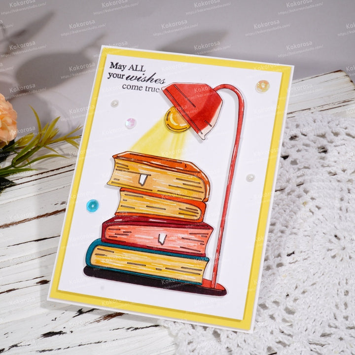 Kokorosa Metal Cutting Dies with Lamp and Books