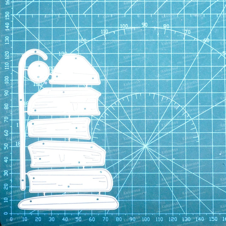 Kokorosa Metal Cutting Dies with Lamp and Books