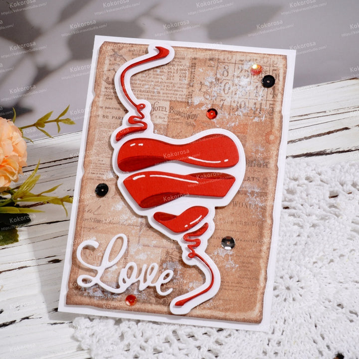 Kokorosa Metal Cutting Dies with Heart Shape