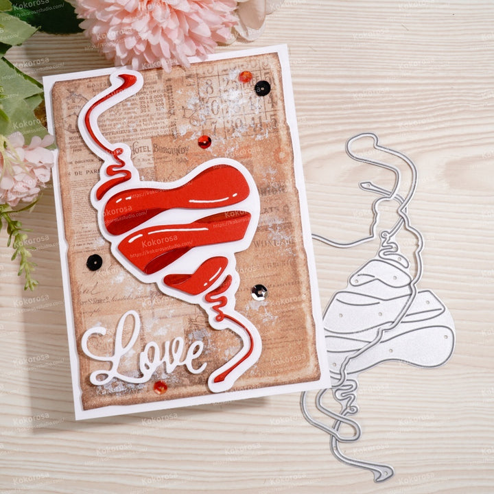 Kokorosa Metal Cutting Dies with Heart Shape