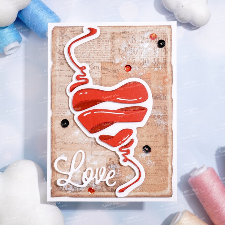 Kokorosa Metal Cutting Dies with Heart Shape