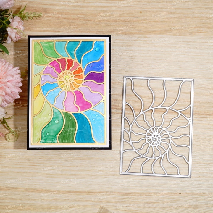 Kokorosa Metal Cutting Dies with Conch Background Board