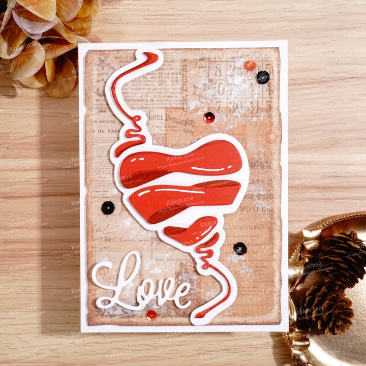 Kokorosa Metal Cutting Dies with Heart Shape