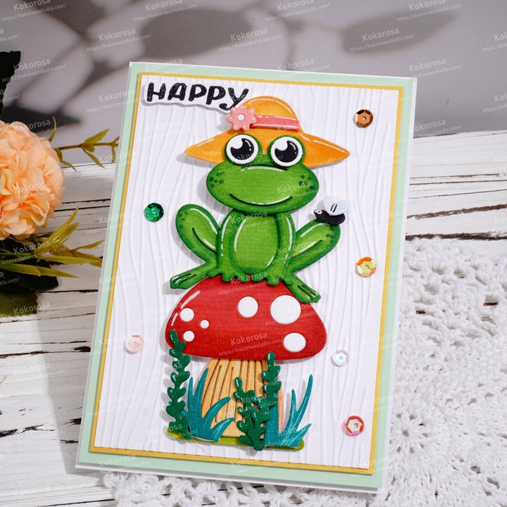 Kokorosa Metal Cutting Dies with Frog on the Mushroom