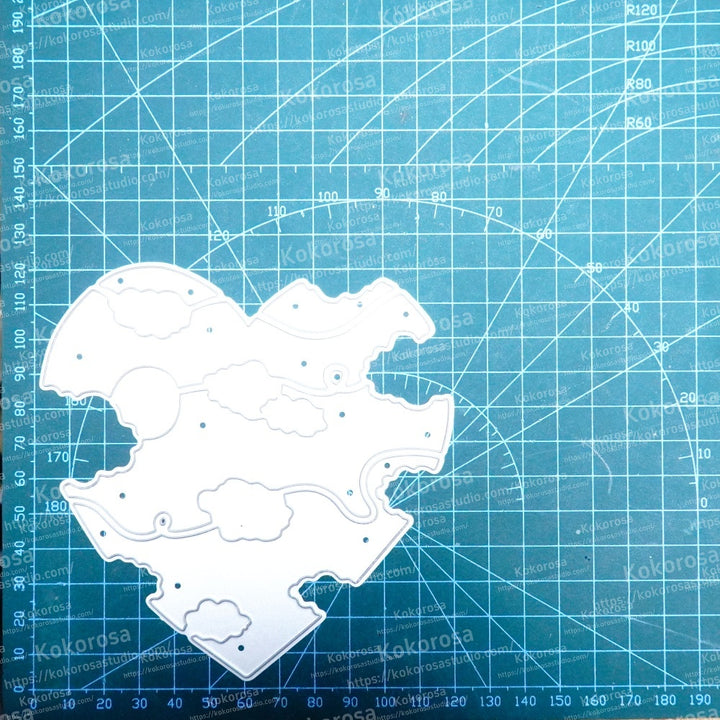 Kokorosa Metal Cutting Dies with Clouds in the Heart
