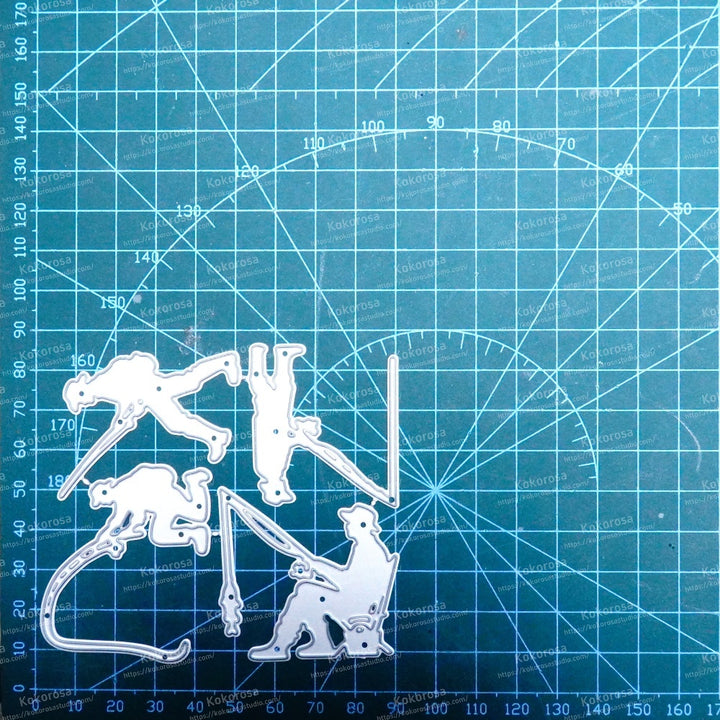 Kokorosa Metal Cutting Dies with Fishing Man