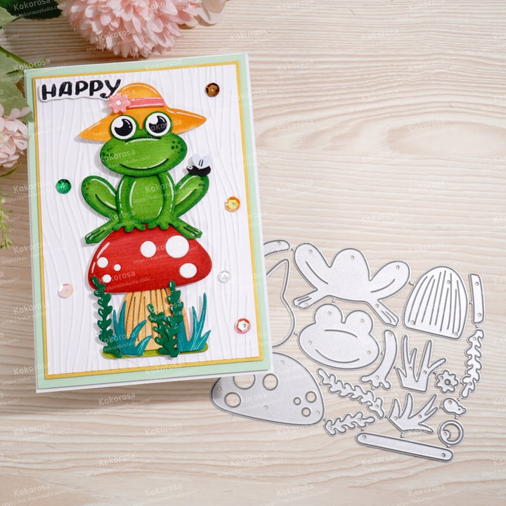 Kokorosa Metal Cutting Dies with Frog on the Mushroom