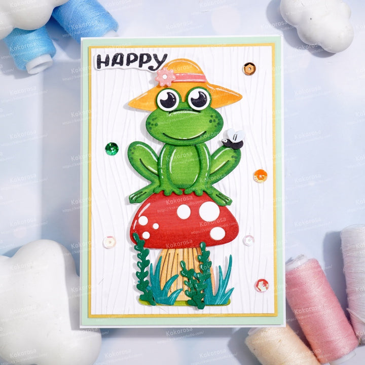 Kokorosa Metal Cutting Dies with Frog on the Mushroom