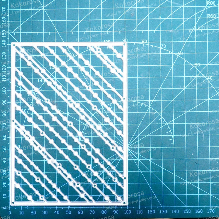Kokorosa Metal Cutting Dies with Slash Background Board
