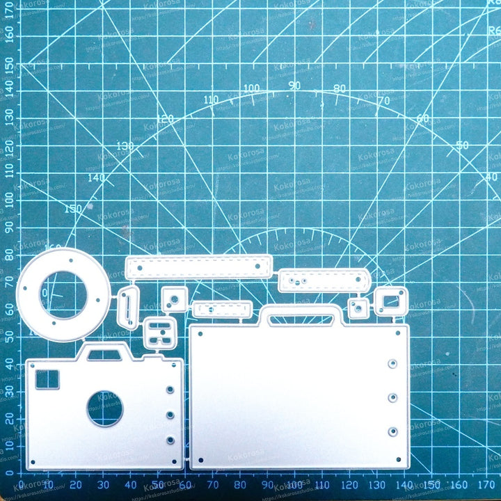 Kokorosa Metal Cutting Dies with Camera and Suitcase