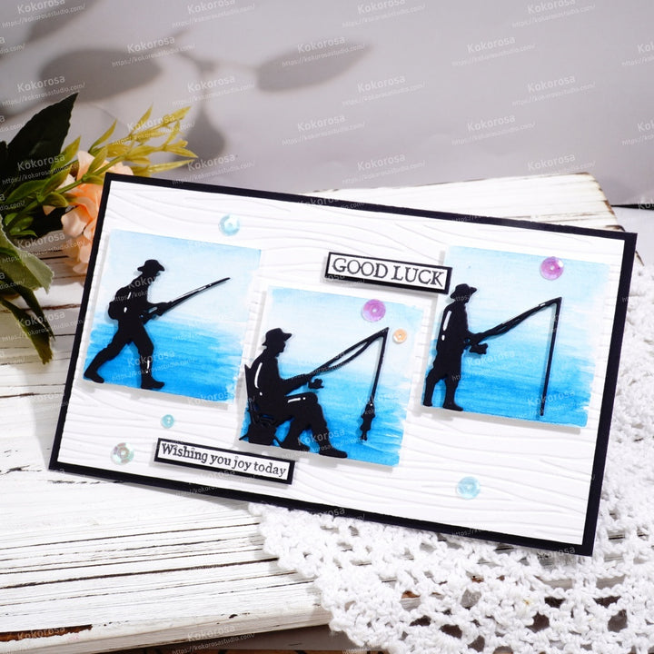 Kokorosa Metal Cutting Dies with Fishing Man