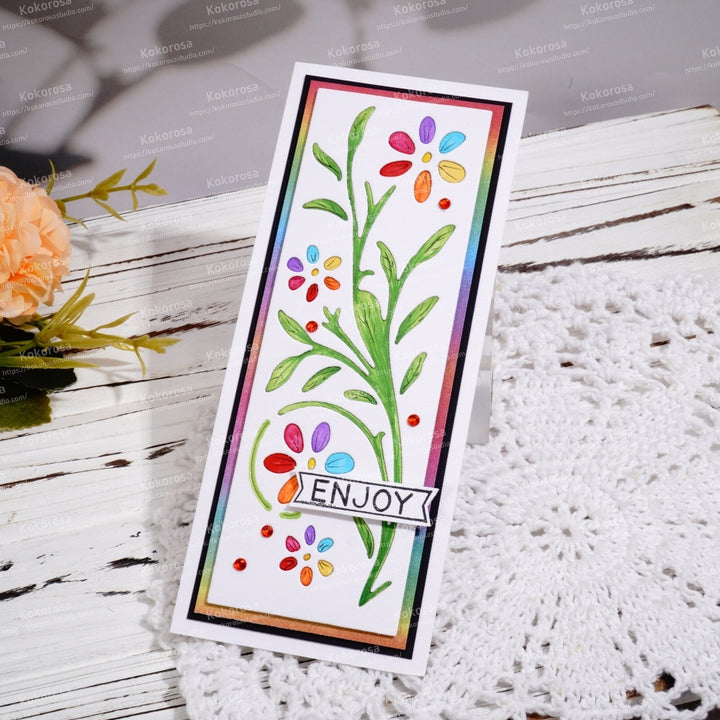 Kokorosa Metal Cutting Dies with Plant Border