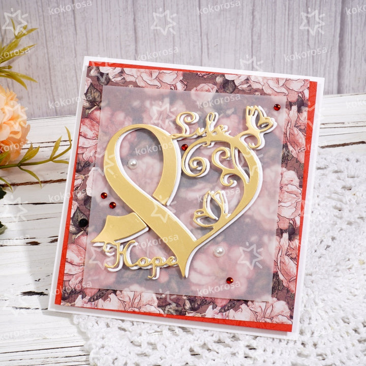 Kokorosa Metal Cutting Dies with Hope Safe Heart