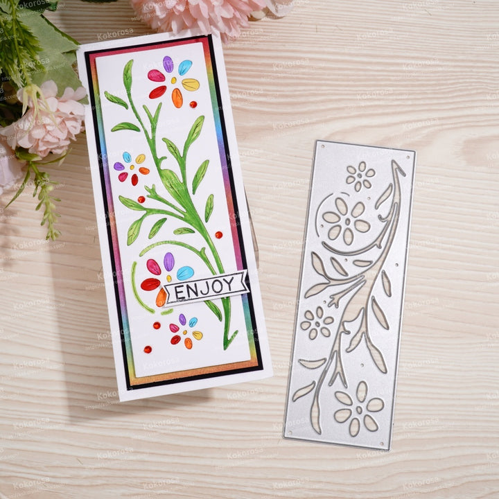 Kokorosa Metal Cutting Dies with Plant Border