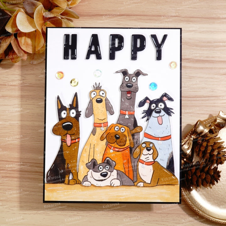 Kokorosa Metal Cutting Dies with 7 Dogs