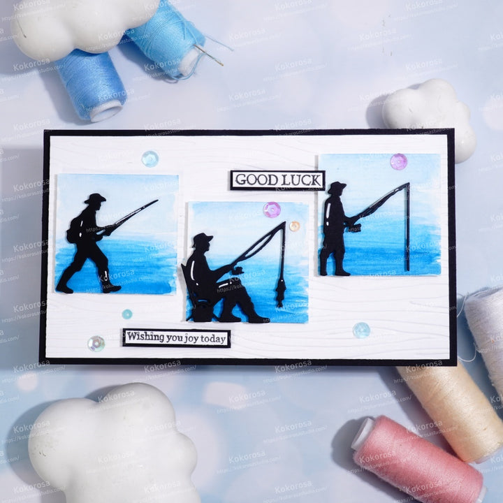 Kokorosa Metal Cutting Dies with Fishing Man