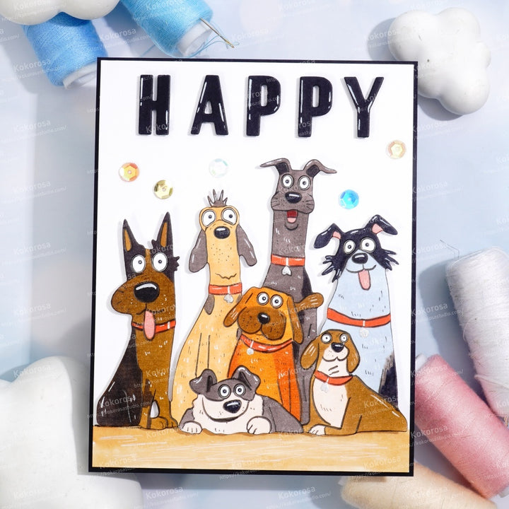 Kokorosa Metal Cutting Dies with 7 Dogs
