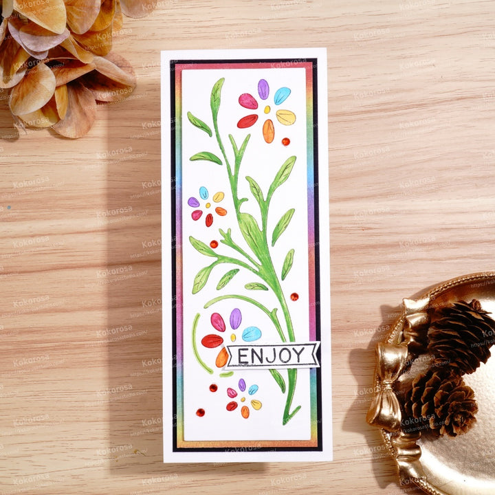 Kokorosa Metal Cutting Dies with Plant Border