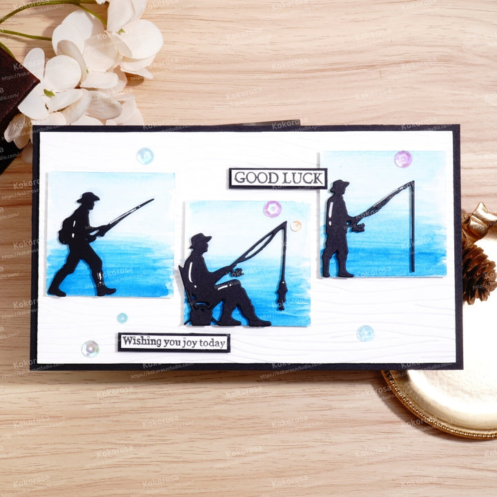 Kokorosa Metal Cutting Dies with Fishing Man