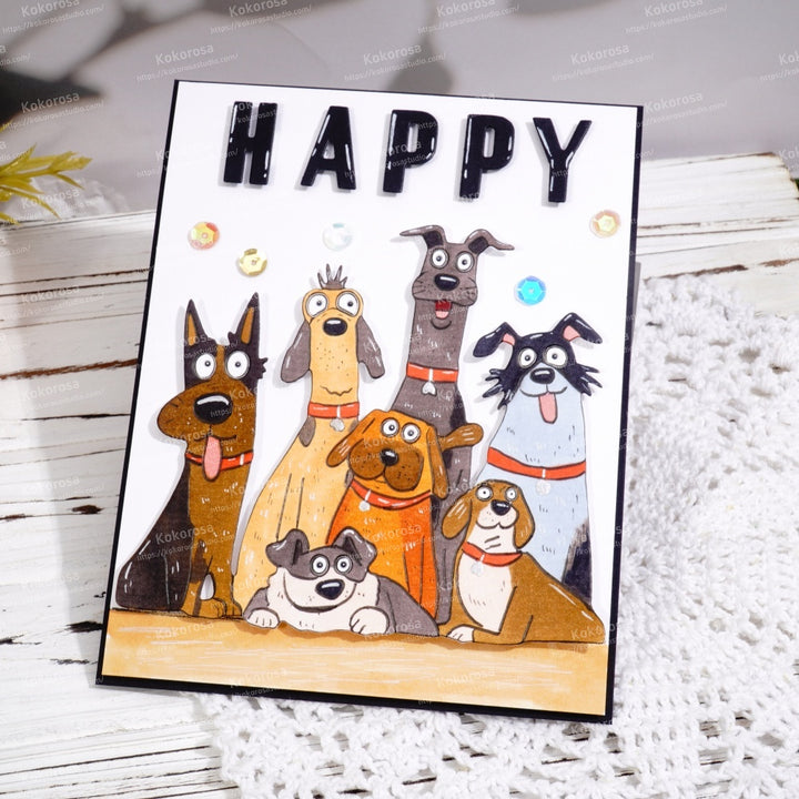 Kokorosa Metal Cutting Dies with 7 Dogs