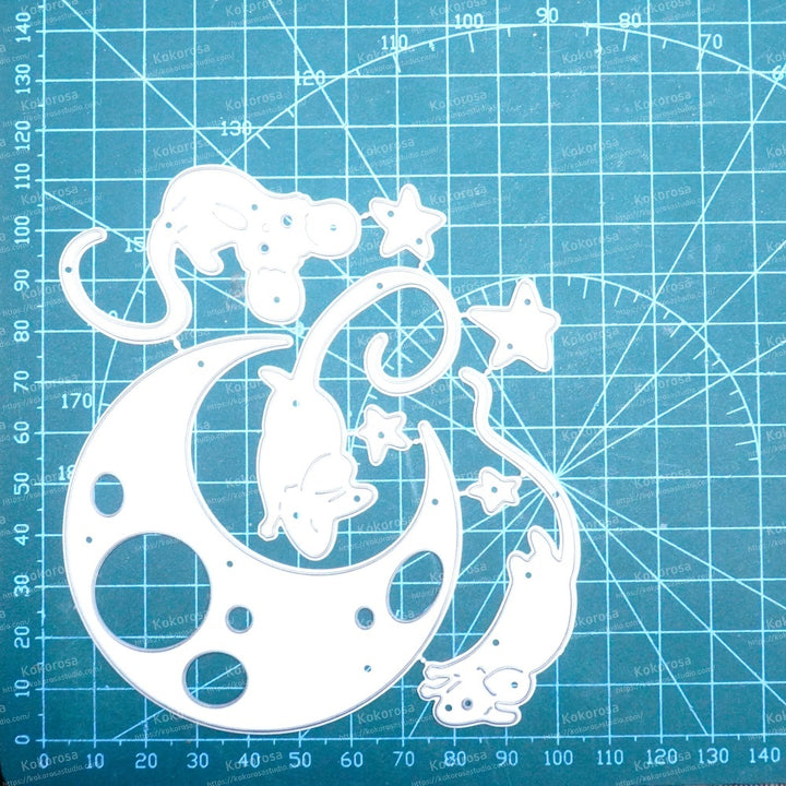 Kokorosa Metal Cutting Dies with Cheese Moon and Rat