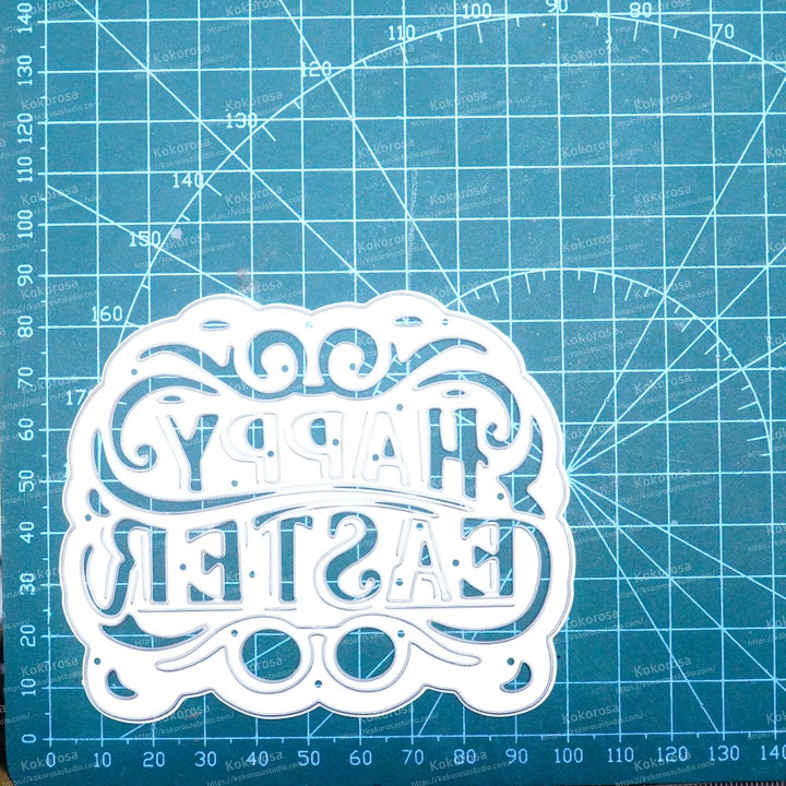 Kokorosa Metal Cutting Dies with Happy Easter Word