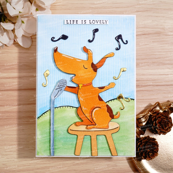 Kokorosa Metal Cutting Dies with Singing Dog