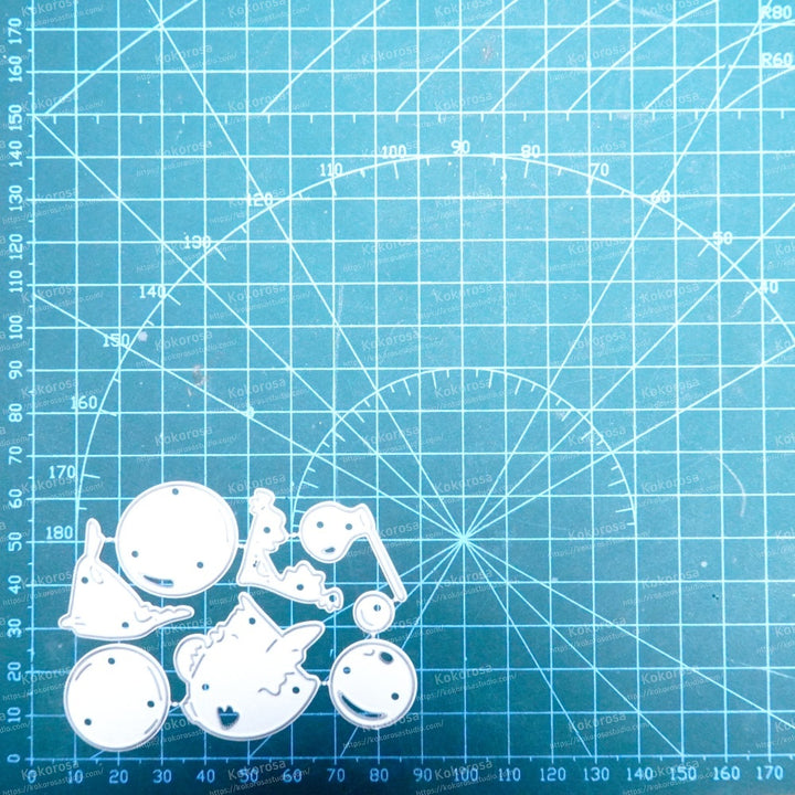Kokorosa Metal Cutting Dies with Bubbles and Chicken