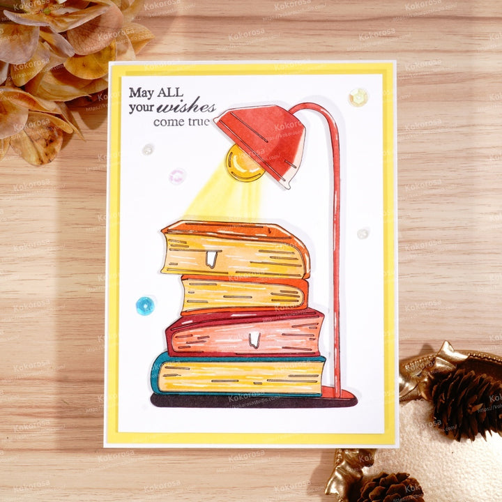 Kokorosa Metal Cutting Dies with Lamp and Books