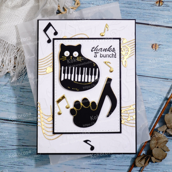 Kokorosa Metal Cutting Dies with Cat and Music