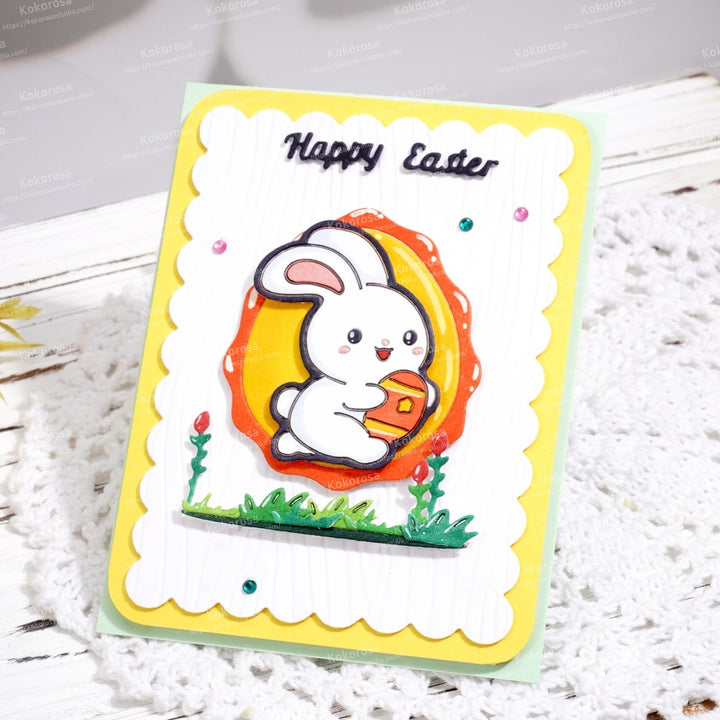 Kokorosa Metal Cutting Dies with Bunny and Egg