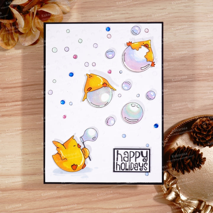 Kokorosa Metal Cutting Dies with Bubbles and Chicken