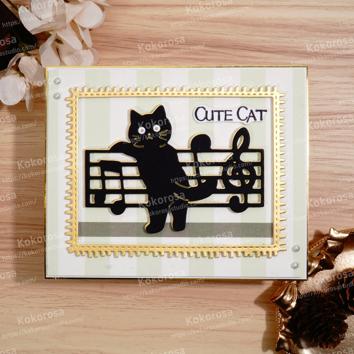 Kokorosa Metal Cutting Dies with Cat and Music