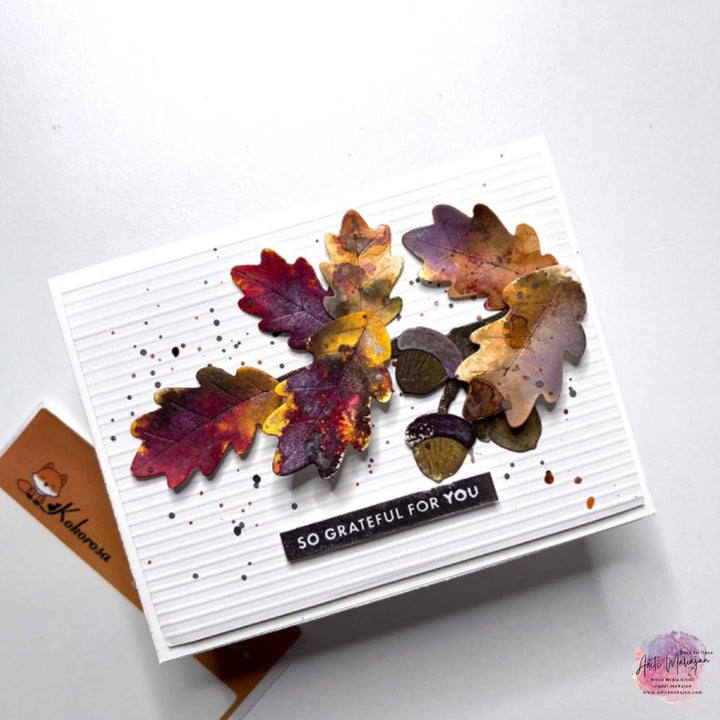 Kokorosa Metal Cutting Dies with Autumn Leaves