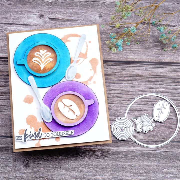 Kokorosa Metal Cutting Dies With Coffee Cup