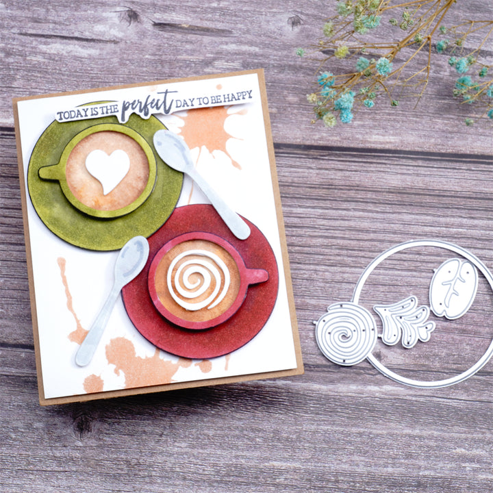 Kokorosa Metal Cutting Dies With Coffee Cup