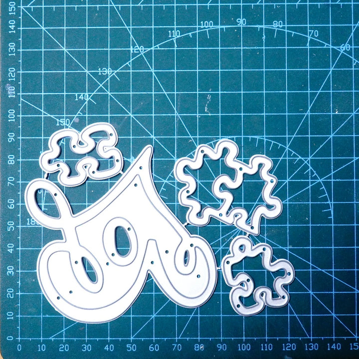 Kokorosa Metal Cutting Dies with Heart Shaped Jigsaw Puzzle