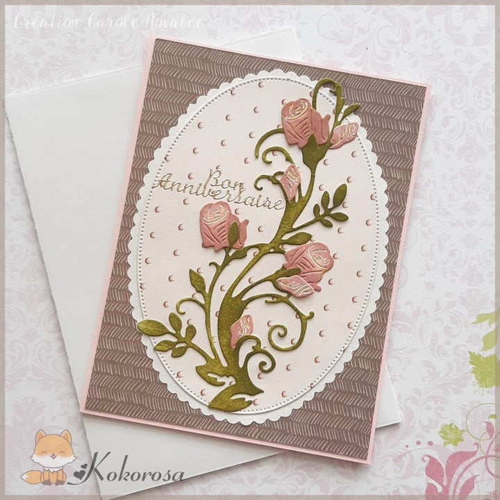 Kokorosa Metal Cutting Dies with Thorny Rose