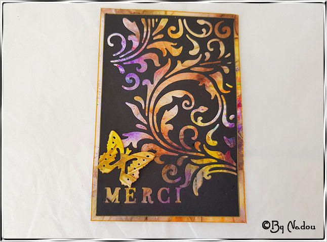 Kokorosa Metal Cutting Dies with Vine & Butterfly Background Board
