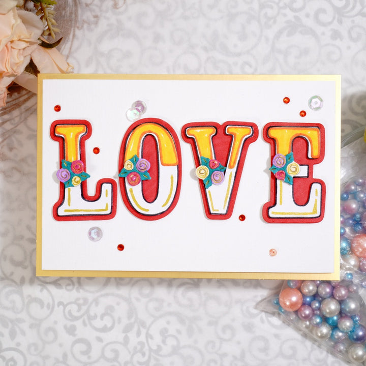 Kokorosa Metal Cutting Dies with LOVE Word
