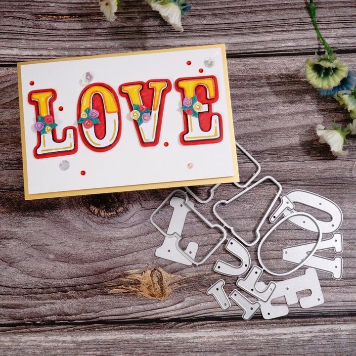 Kokorosa Metal Cutting Dies with LOVE Word