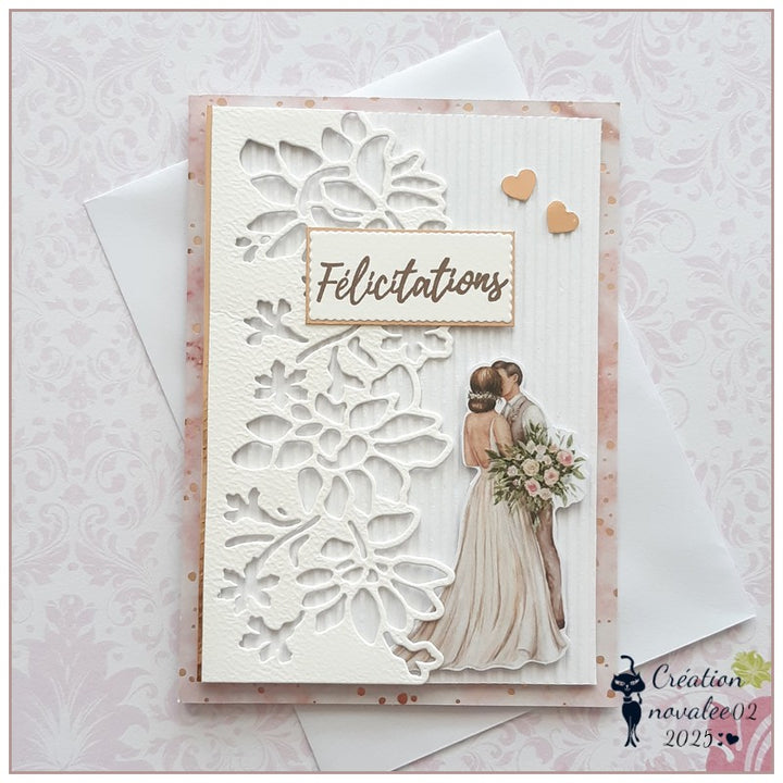 Kokorosa Metal Cutting Dies with Flower Border