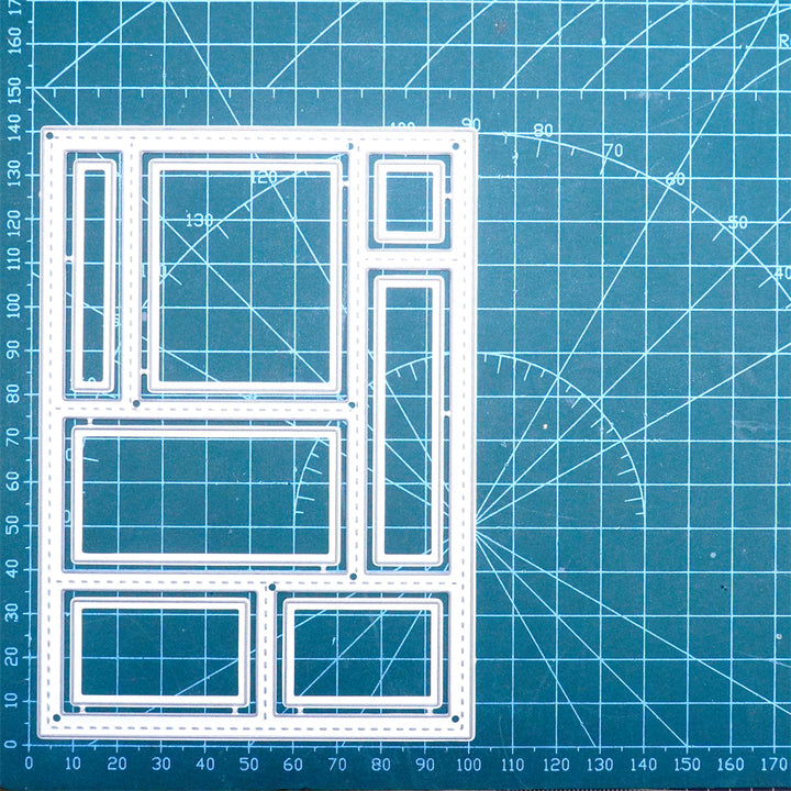 Separated Rectangular Grid Backgound Board Cutting Dies