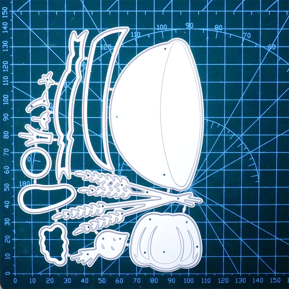 Kokorosa Metal Cutting Dies With A Basket of Vegetables