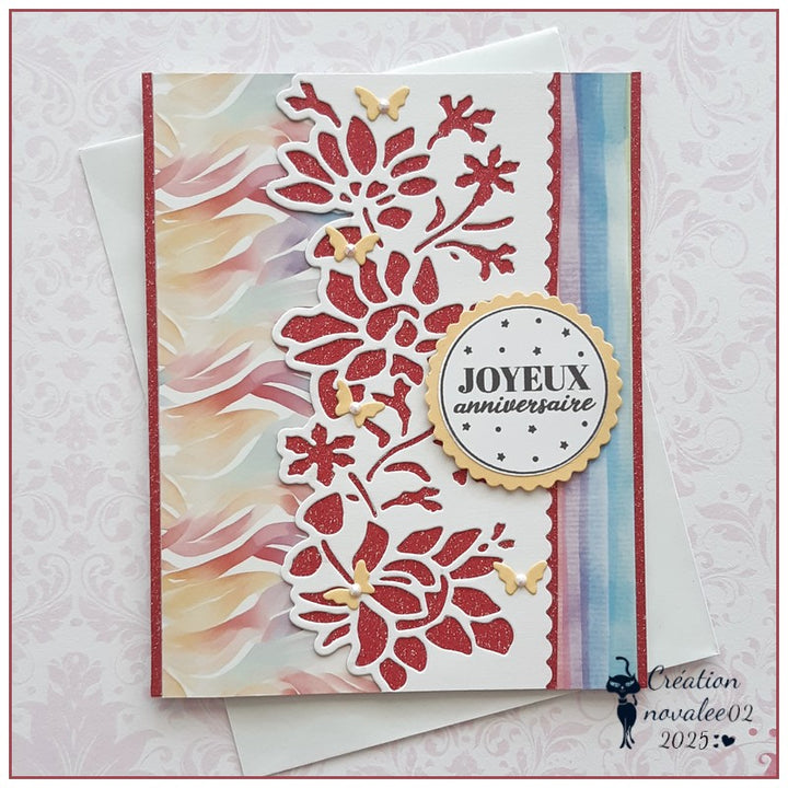Kokorosa Metal Cutting Dies with Flower Border
