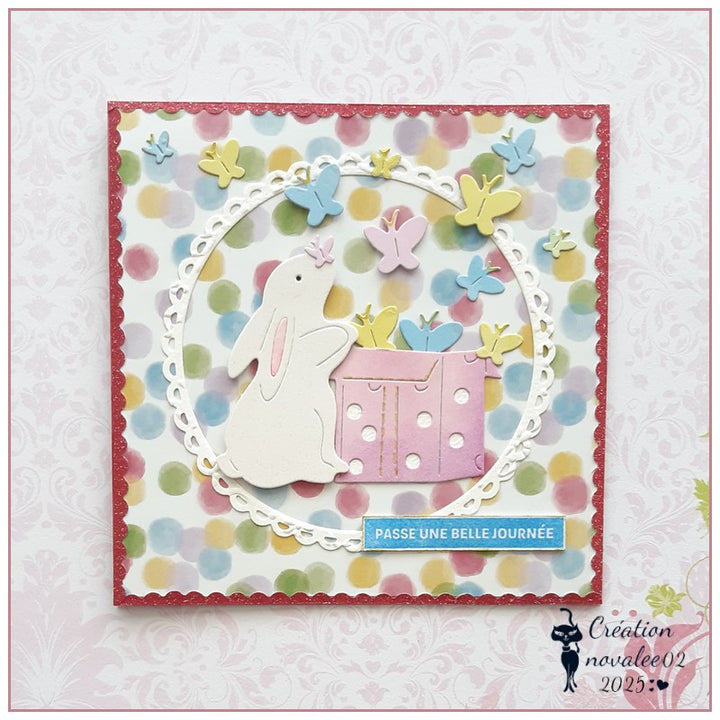 Kokorosa Metal Cutting Dies with Bunny Box and Butterflies