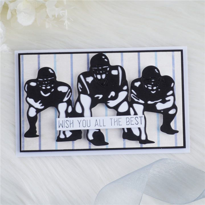 Kokorosa Three Football Player Metal Cutting Dies