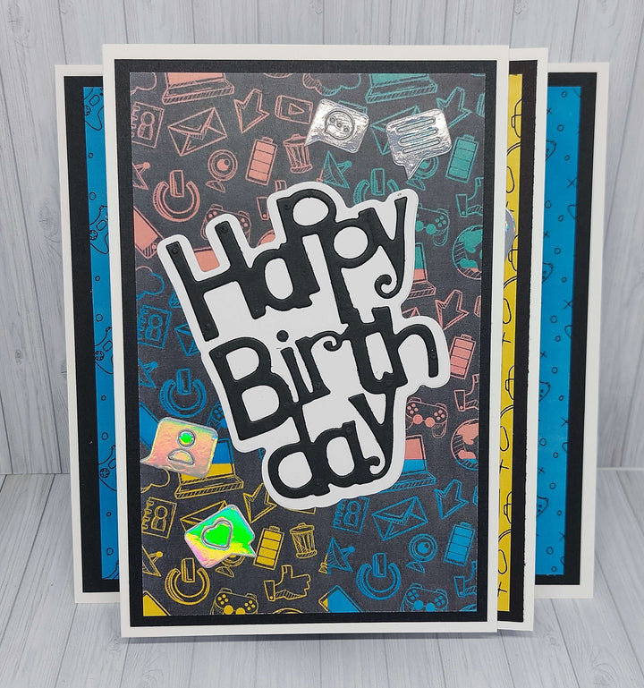 Kokorosa Metal Cutting Dies with "Happy Birthday" Words