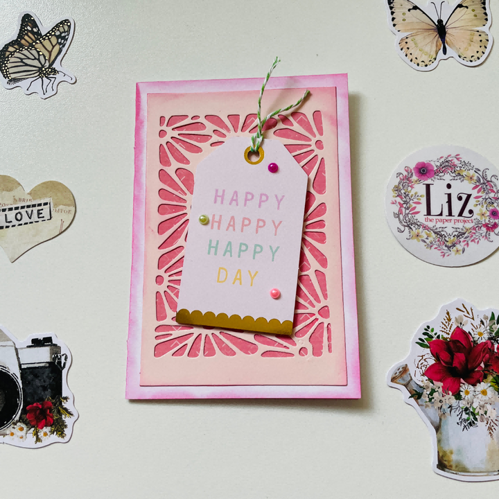 Kokorosa Metal Cutting Dies with Daisy Flower Frame Background